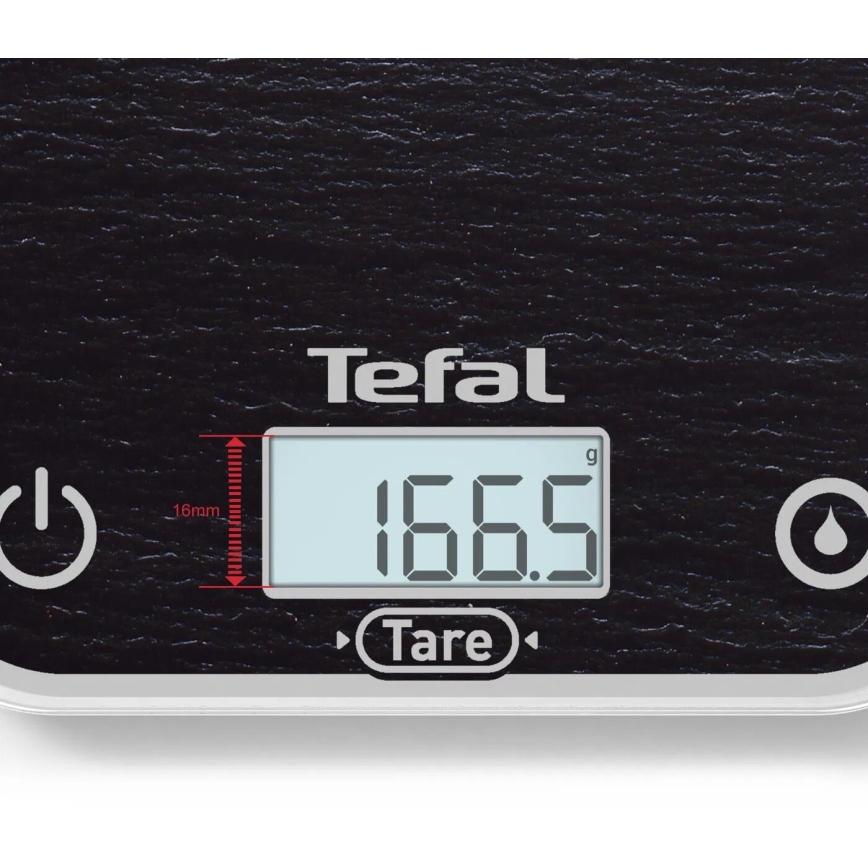Tefal - Balanza de cocina OPTISS 2xAAA negro