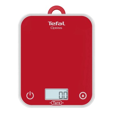 Tefal - Balanza de cocina OPTISS 2xAAA rojo
