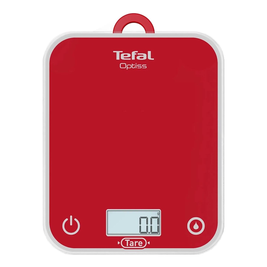 Tefal - Balanza de cocina OPTISS 2xAAA rojo