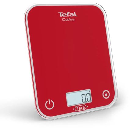 Tefal - Balanza de cocina OPTISS 2xAAA rojo