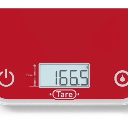 Tefal - Balanza de cocina OPTISS 2xAAA rojo