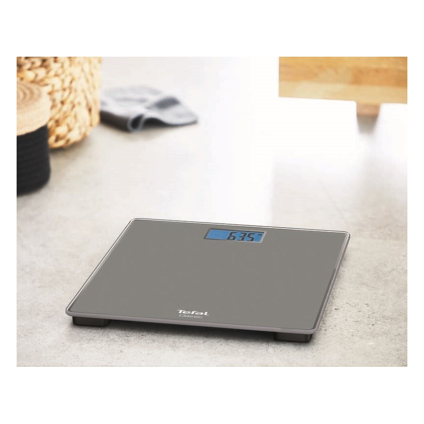 Tefal - Báscula personal CLASSIC 2xAAA gris