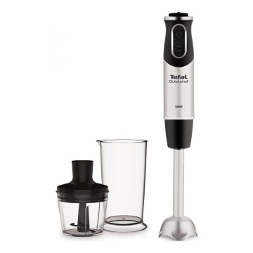 Tefal - Batidora de mano QUICKCHEF 2en1 1000W/230V cromo mate/negro