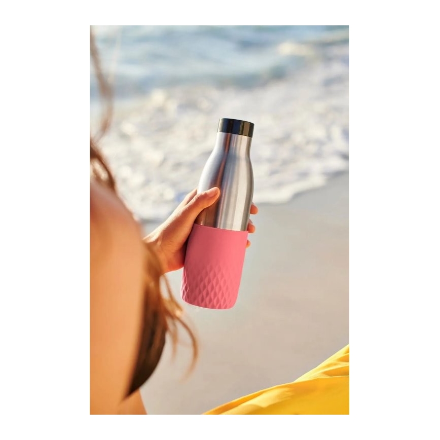 Tefal - Botella 500 ml BLUDROP acero inoxidable/rosa