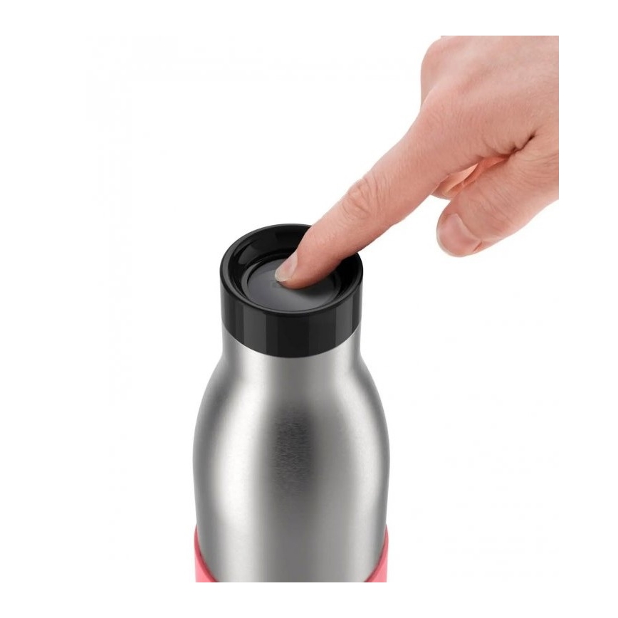 Tefal - Botella 500 ml BLUDROP acero inoxidable/rosa