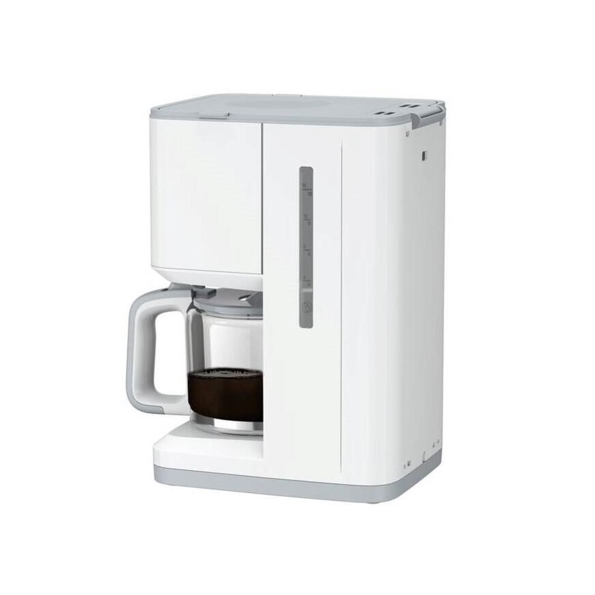 Tefal - Cafetera de goteo con pantalla LCD SENSE 1000W/230V blanco