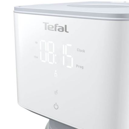 Tefal - Cafetera de goteo con pantalla LCD SENSE 1000W/230V blanco