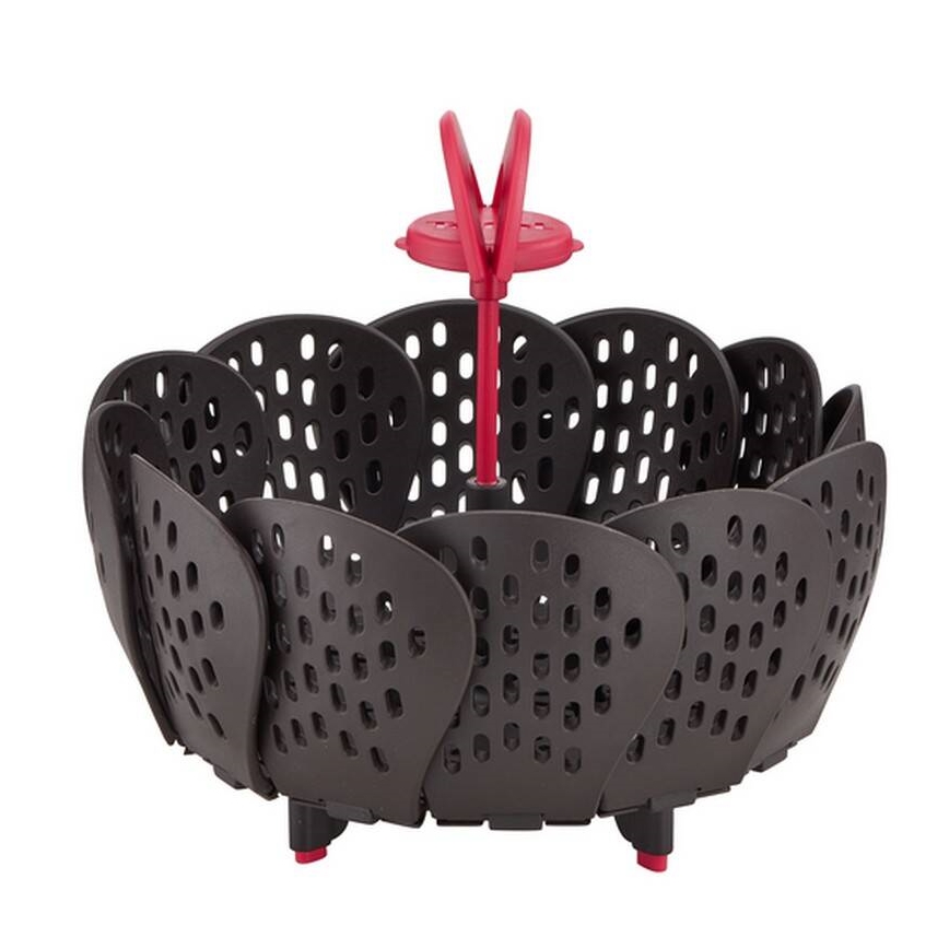 Tefal - Cesta para cocinar al vapor INGENIO negro/rojo