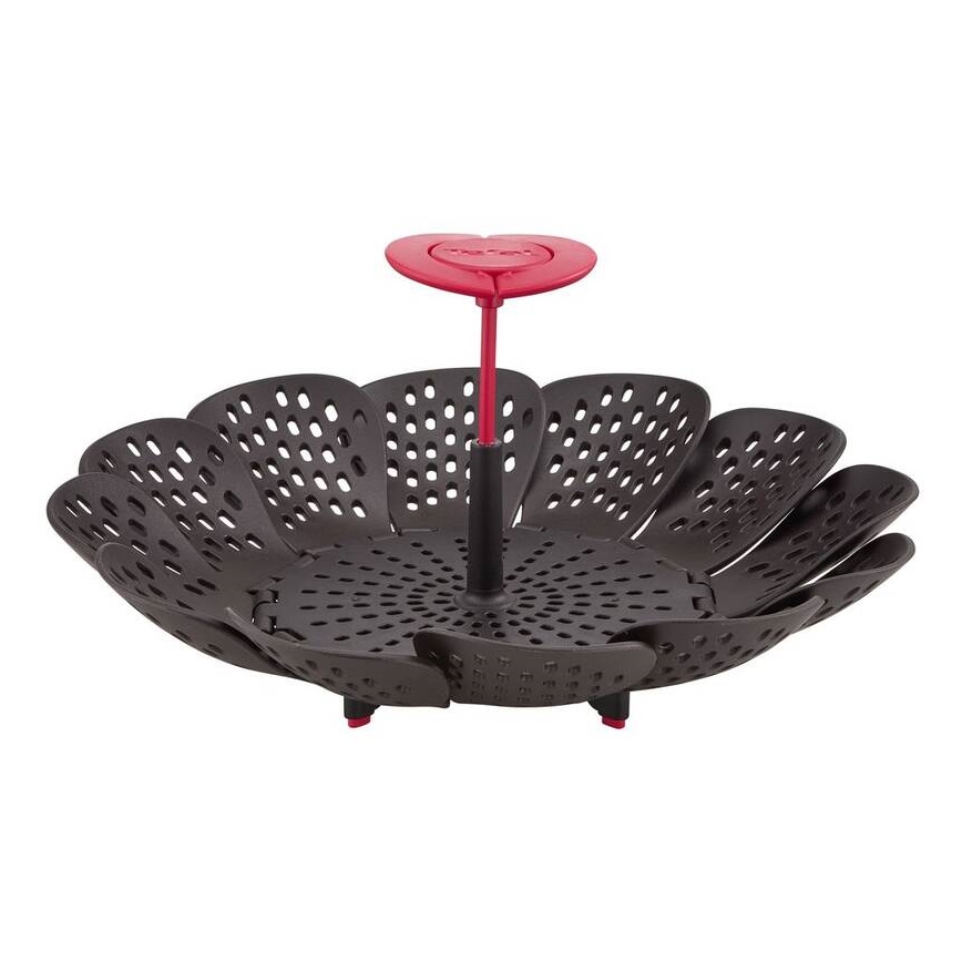 Tefal - Cesta para cocinar al vapor INGENIO negro/rojo