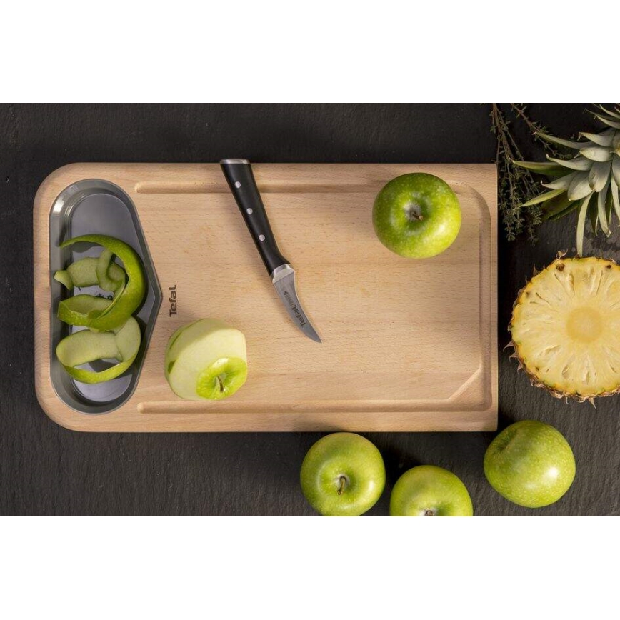 Tefal - Cuchillo de acero inoxidable ICE FORCE 7 cm cromo brillante/negro