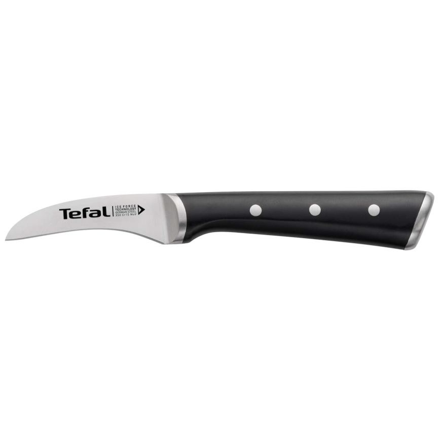 Tefal - Cuchillo de acero inoxidable ICE FORCE 7 cm cromo brillante/negro