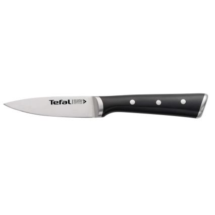 Tefal - Cuchillo de acero inoxidable ICE FORCE 9 cm cromo brillante/negro