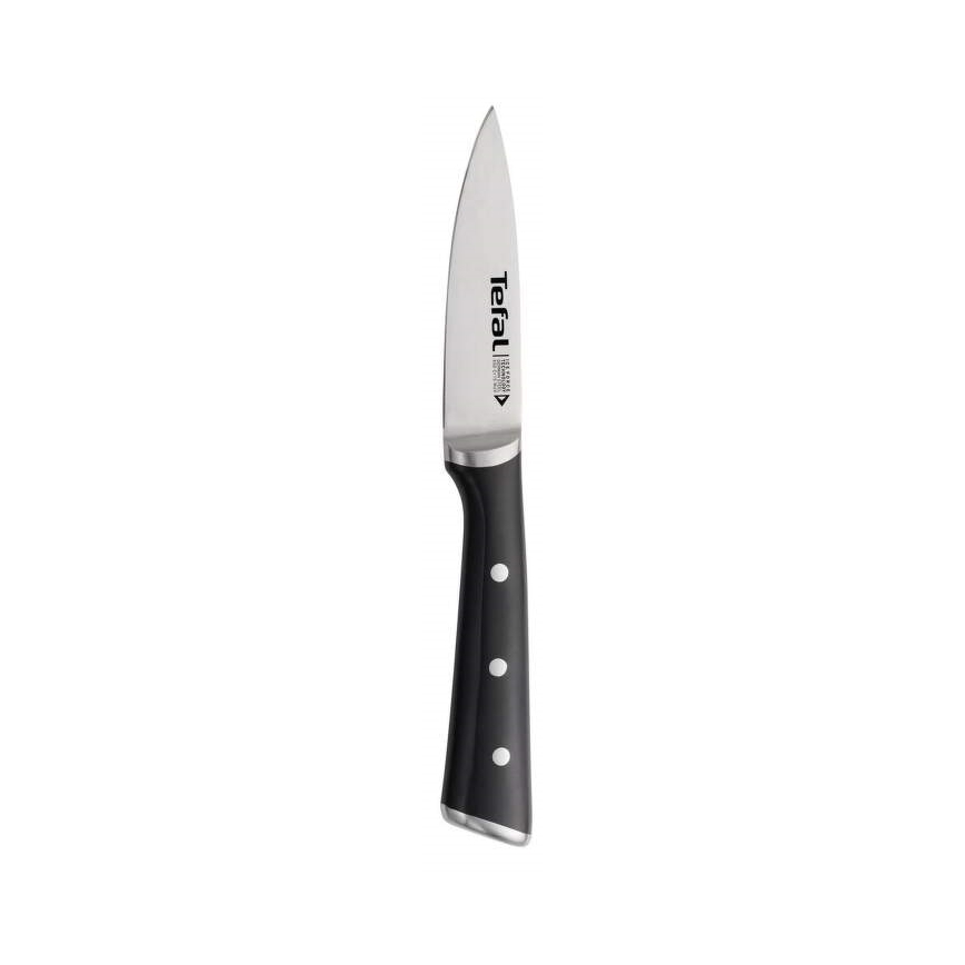 Tefal - Cuchillo de acero inoxidable ICE FORCE 9 cm cromo brillante/negro