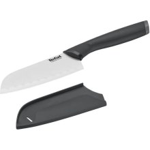 Tefal - Cuchillo de acero inoxidable santoku COMFORT 12,5 cm cromo/negro