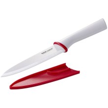 Tefal - Cuchillo de cerámica chef INGENIO 16 cm blanco/rojo