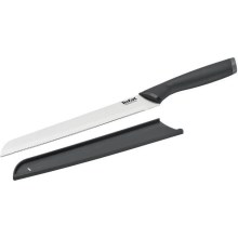 Tefal - Cuchillo de pan de acero inoxidable COMFORT 20 cm cromo/negro