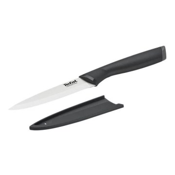 Tefal - Cuchillo universal de acero inoxidable COMFORT 12 cm cromo brillante/negro