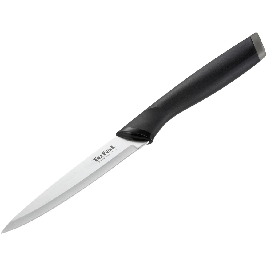 Tefal - Cuchillo universal de acero inoxidable COMFORT 12 cm cromo brillante/negro
