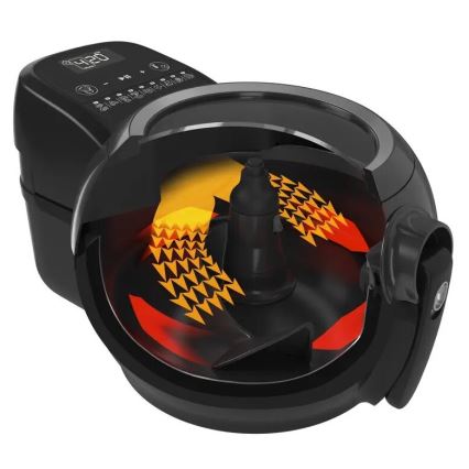 Tefal - Freidora de aire caliente ACTIFRY GENIUS DUAL MOTION 1,2l 1350W/230V negro