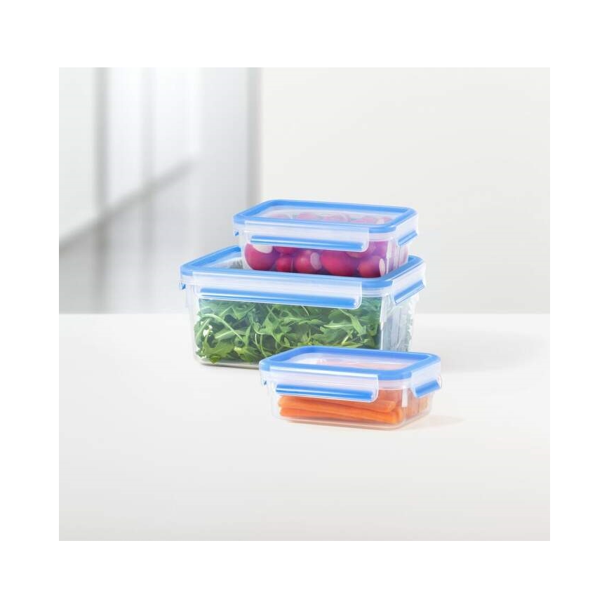 Tefal - Juego de tarros para alimentos 5 pz MASTER SEAL FRESH azul