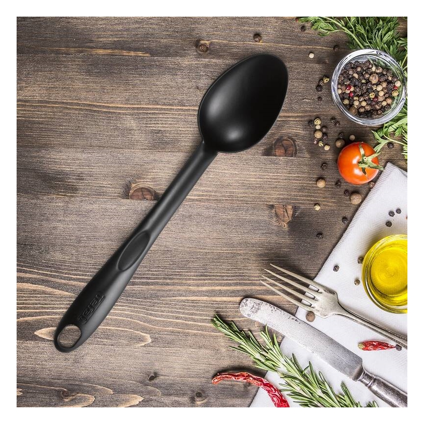 Tefal - Juego de utensilios de cocina 9 pz BIENVENUE negro