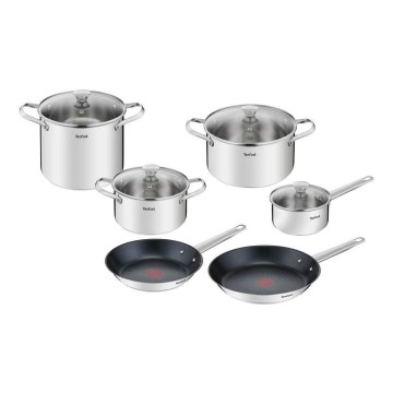 Tefal - Juego de vajilla 10 pz COOK EAT acero inoxidable