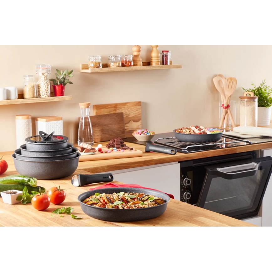 Tefal - Juego de vajilla 7 pz INGENIO NATURAL FORCE