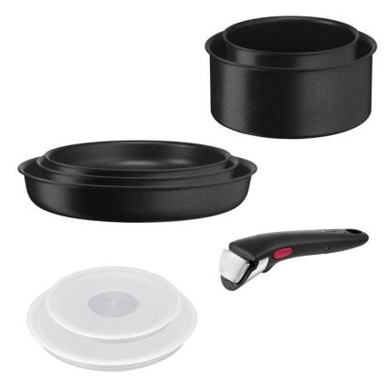 Tefal - Juego de vajilla 8 pz INGENIO BLACK STONE