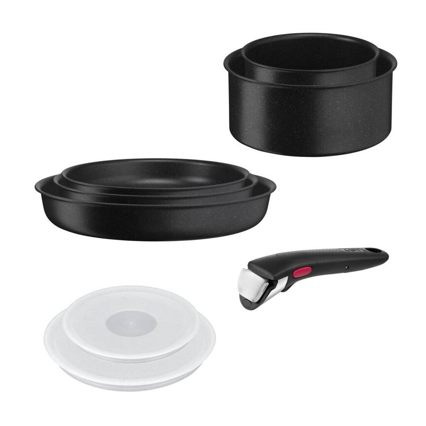 Tefal - Juego de vajilla 8 pz INGENIO BLACK STONE