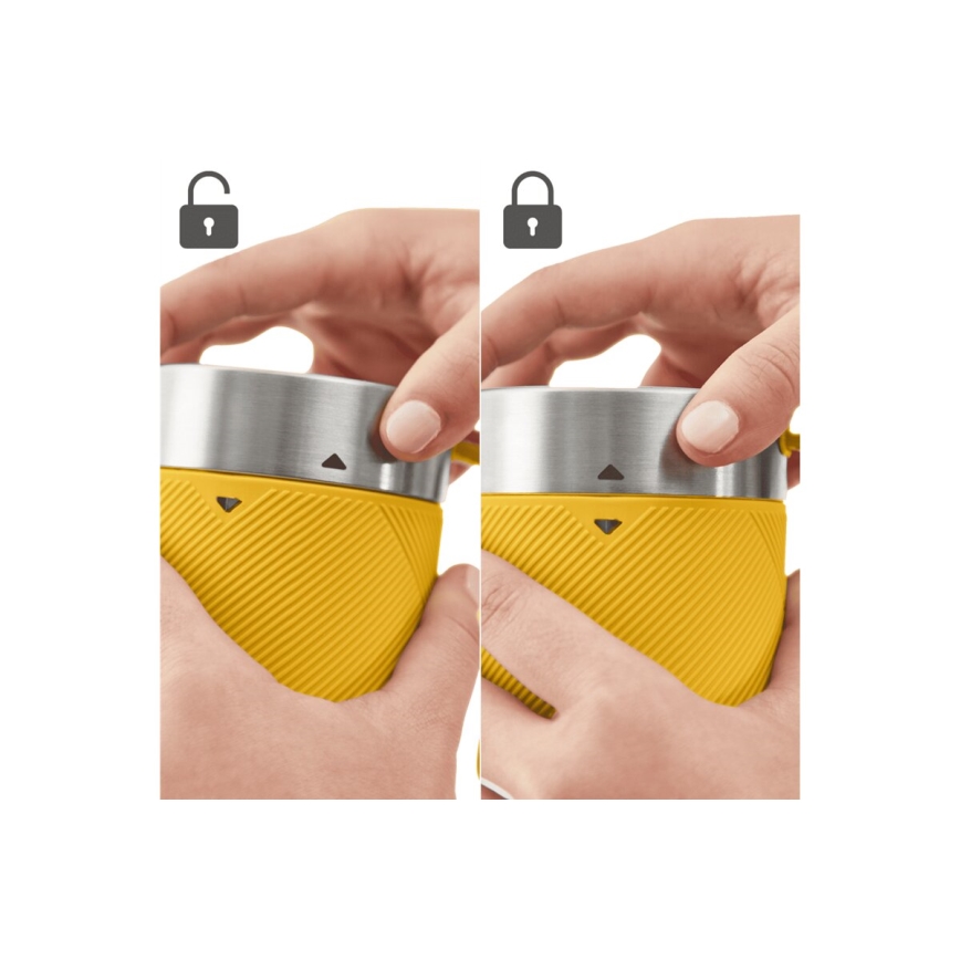 Tefal - Licuadora para batidos BLENDFORCE 50W/5V 1200 mAh amarillo