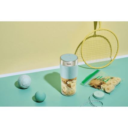 Tefal - Licuadora para batidos BLENDFORCE 50W/5V 1200 mAh menta