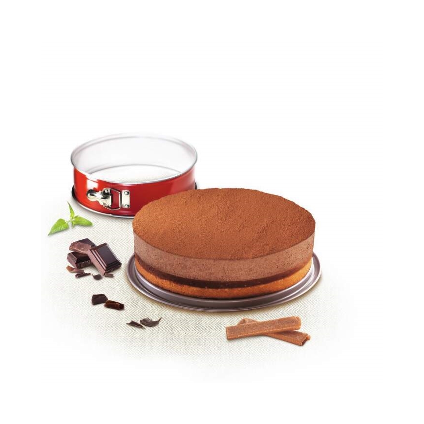 Tefal - Molde de tarta plegable DELIBAKE 23 cm rojo