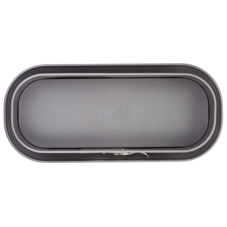 Tefal - Molde plegable ovalado para repostería DELIBAKE 30x11 cm rojo