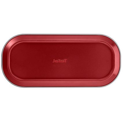 Tefal - Molde plegable ovalado para repostería DELIBAKE 30x11 cm rojo