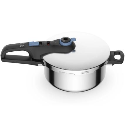 Tefal - Olla a presión 4 l SECURE TRENDY acero inoxidable