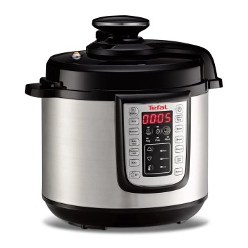 Tefal - Olla a presión eléctrica multifunción ALL IN ONE POT 1100W/230V cromo mate/negro