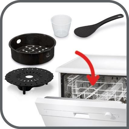 Tefal - Olla a presión eléctrica multifunción ALL IN ONE POT 1100W/230V cromo mate/negro