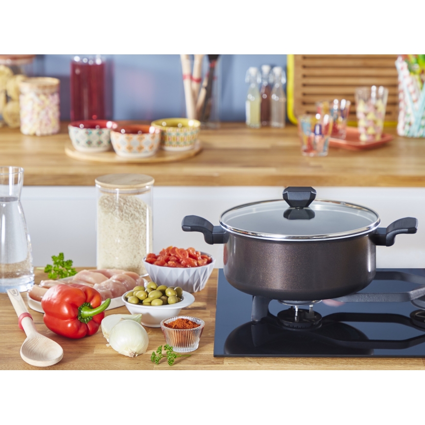 Tefal - Olla con tapa EASY COOK&CLEAN 24 cm