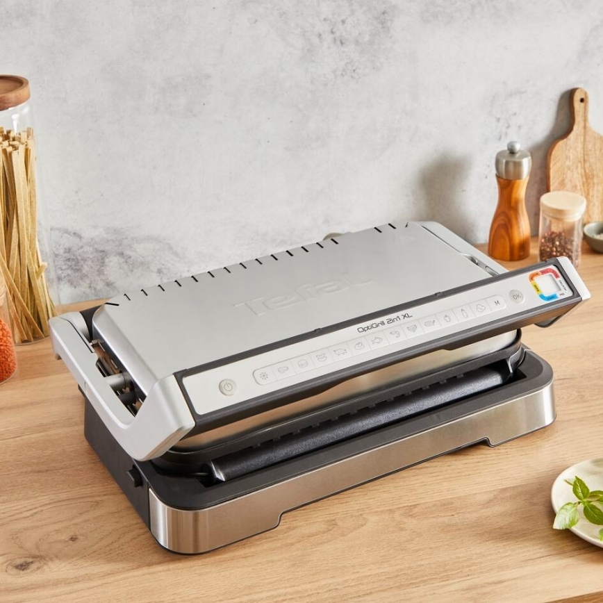 Tefal - Parrilla de contacto OPTIGRILL 2en1 2000W/230V