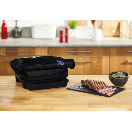 Tefal - Parrilla de contacto OPTIGRILL ELITE 2000W/230V negro