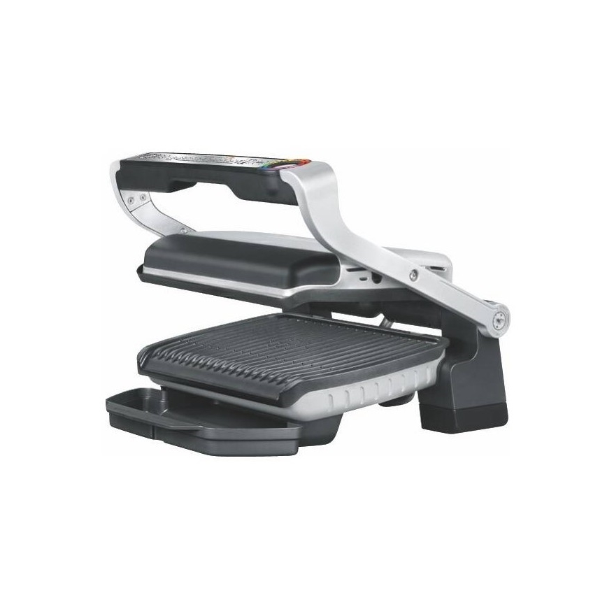 Tefal - Parrilla de contacto OPTIGRILL+ INOX WAFFLES 2000W/230V negro/cromo
