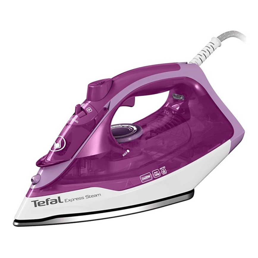Tefal - Plancha de vapor EXPRESS STEAM 2400W/230V morado
