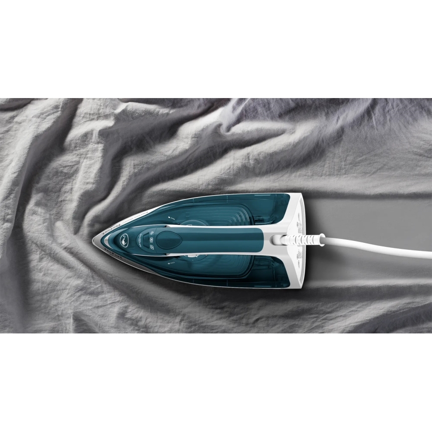 Tefal - Plancha de vapor EXPRESS STEAM 2400W/230V turquesa