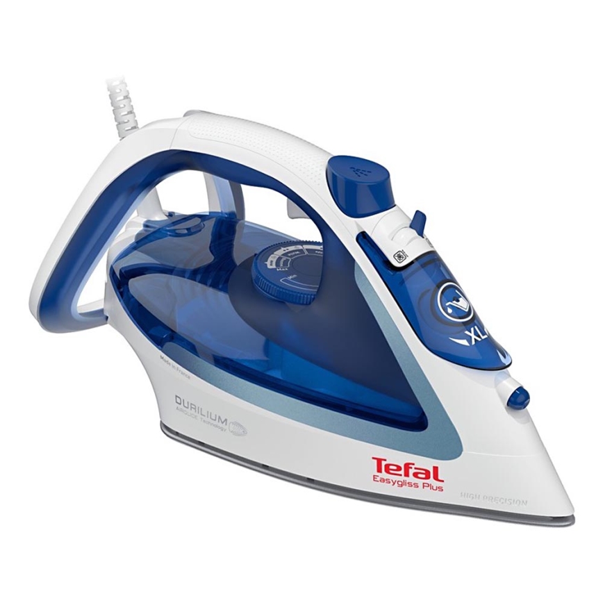 Tefal - Plancha de vapor STEAM IRONS EASYGLISS 2500W/230V blanco/azul
