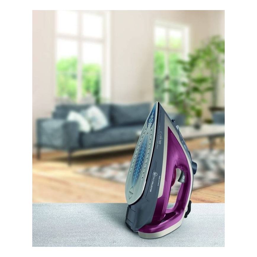 Tefal - Plancha de vapor ULTRAGLISS PLUS 2800W/230V burdeos/gris