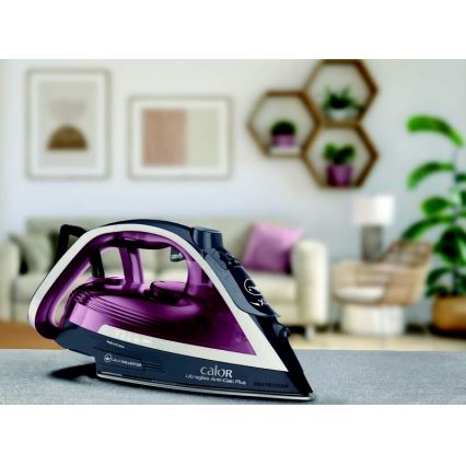 Tefal - Plancha de vapor ULTRAGLISS PLUS 2800W/230V burdeos/gris