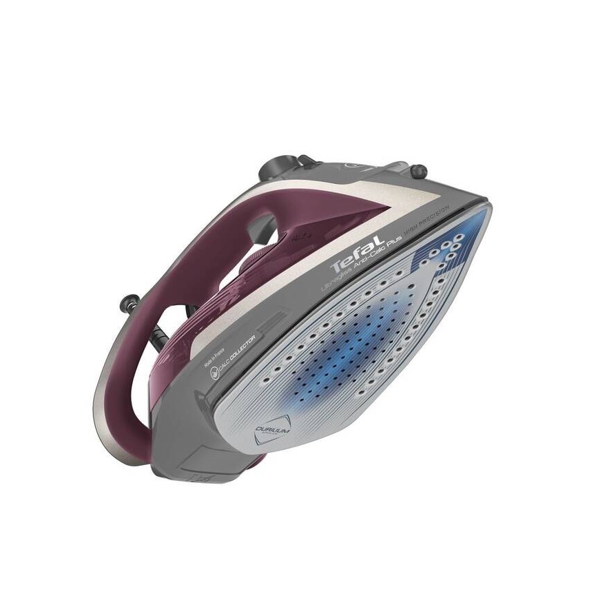 Tefal - Plancha de vapor ULTRAGLISS PLUS 2800W/230V burdeos/gris