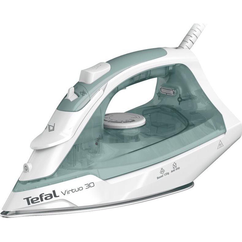 Tefal - Plancha de vapor VIRTUO 2000W/230V verde