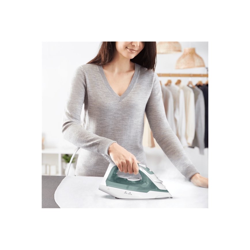 Tefal - Plancha de vapor VIRTUO 2000W/230V verde