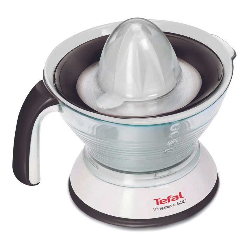 Tefal - Prensa eléctrica para cítricos VITAPRESS 0,6 l 25W/230V blanco/negro